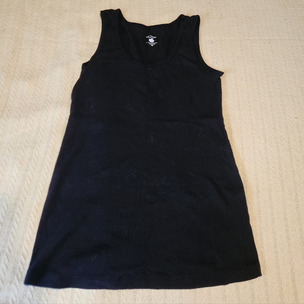 Destination Maternity Two Hearts Black Tank - Large